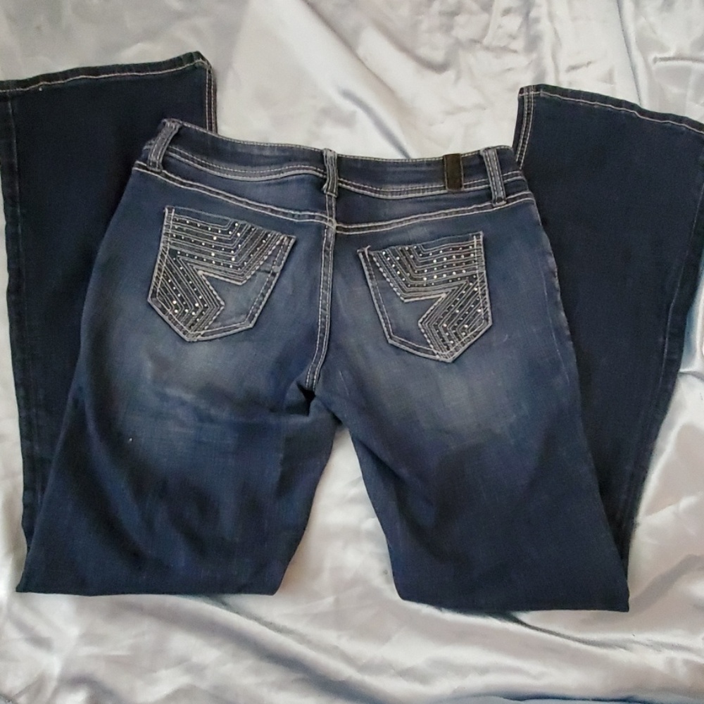 JEANS  PEOPLE LIBERATION BOOTCUT JEANS, SIZE 3/4